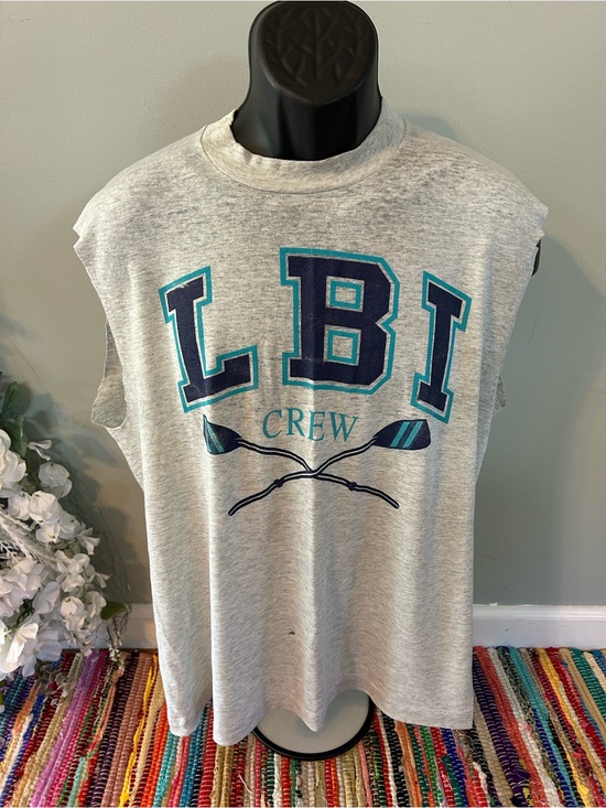 Vintage Other - 80s LBI Crew Tank Top Rowing Long Beach Island NJ New Jersey Ocean Vintage large